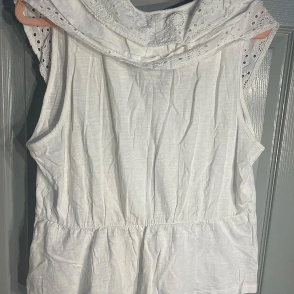 Anthropologie Porridge Jodi Ruffled Eyelet Top NWT Size XL - Picture 6 of 9